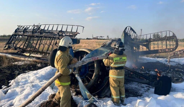 Самолет потерпел крушение в Акмолинской области