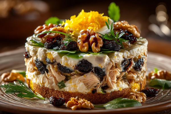 Салат слоеный с курицей и черносливом: настоящий праздник вкуса