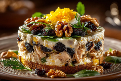 Салат слоеный с курицей и черносливом: настоящий праздник вкуса