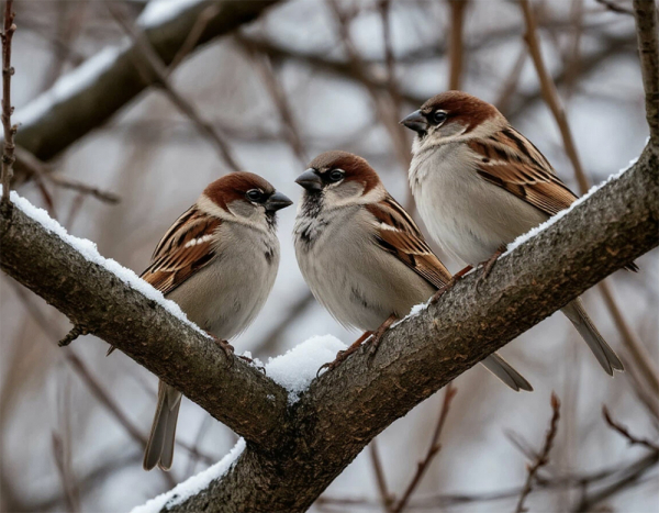 Подмосковье вошло в тройку лидеров зимнего учёта воробьёв