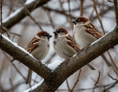 Подмосковье вошло в тройку лидеров зимнего учёта воробьёв