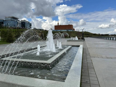 В Казани после зимы начали работать первые фонтаны