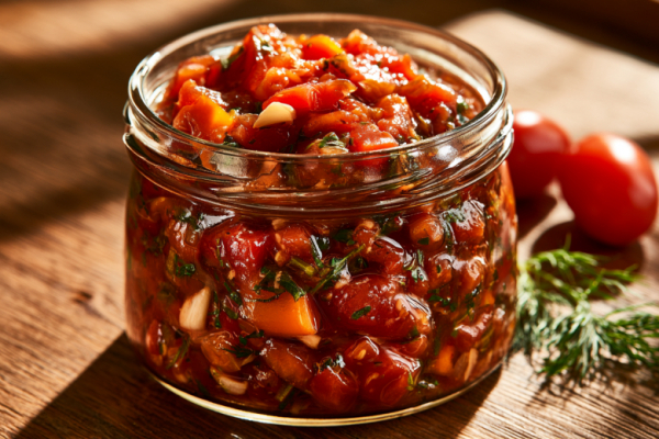 Никакой плиты, только нож и мясорубка: помидоры по-корейски, которые маринуются сами и получаются ядреными, сочными, ароматными