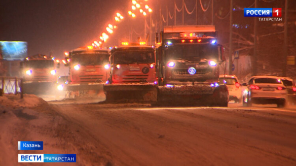 На дорогах Татарстана задействовано 474 единицы спецтехники