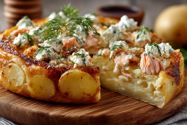 Готова есть на завтрак, обед и ужин &mdash; рыбный пирог на картофельной основе вместо теста