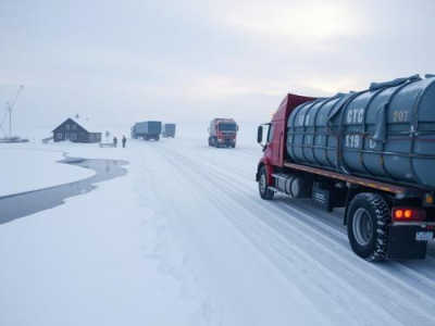 Таяние вечной мерзлоты в Арктике угрожает дорогам и постройкам