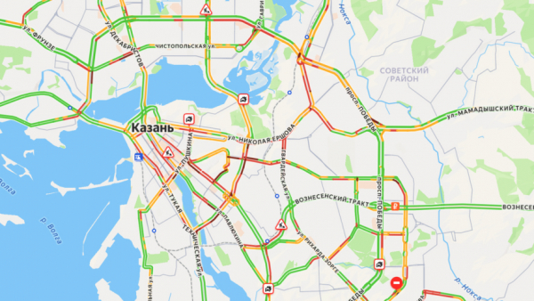 Казань парализовали 9-балльные пробки 04/02/2026 &ndash; Новости
