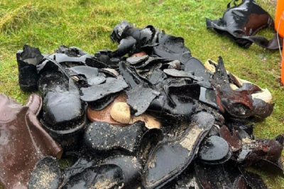 Ботинки XIX века обнаружены на побережье Уэльса