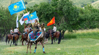 Участники Всемирных игр кочевников выступили на международном фестивале в Алматинской области