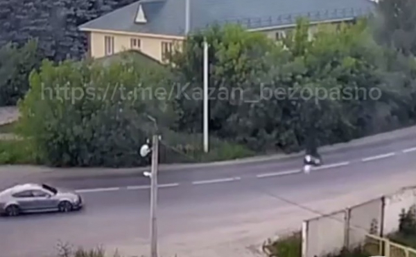 В Казани мотоциклист погиб после столкновения с Audi на встречной полосе