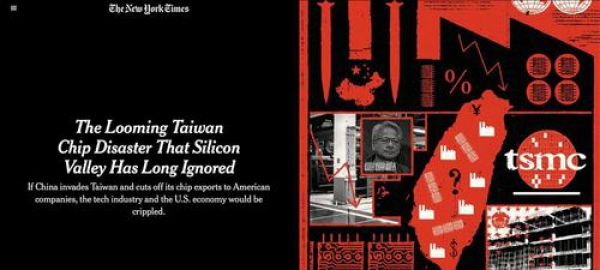 ЦРУ тайно предупредило Apple, Nvidia и AMD в 2023 году о возможном вторжении Китая на Тайвань до 2027 года, &mdash; The New York Times