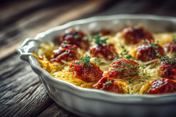 Забудьте о столовских макарошках. Готовим тимбалло: изящную пасту-запеканку с тефтельками в соусе