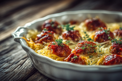 Забудьте о столовских макарошках. Готовим тимбалло: изящную пасту-запеканку с тефтельками в соусе