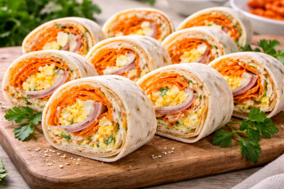 Лаваш, корейская морковка и майонез &mdash; через 10 минут подаю рулет: вкуснее любых бутербродов и закусок