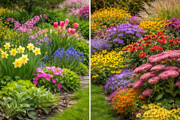 Умная клумба цветёт до 5 месяцев: растения для волнообразного цветения с весны до заморозков
