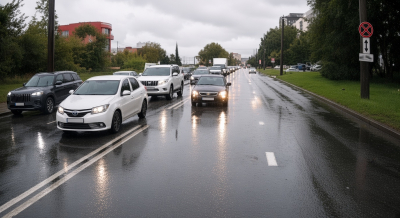 У водителя «Лады», объехавшего в Казани пробку по «встречке», забрали авто