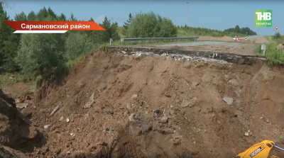 «Дорога ушла под землю»: в Татарстане начали капитальный ремонт трассы